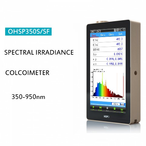 OHSP350UV Spectrometer Light UV Irradiance Meter with Optical Fiber 1m 